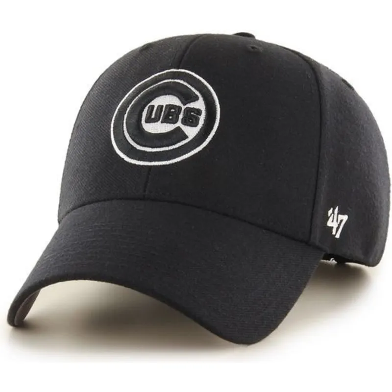 cap-zaoblena-black-snapback-chicago-cubs-mlb-47-brand