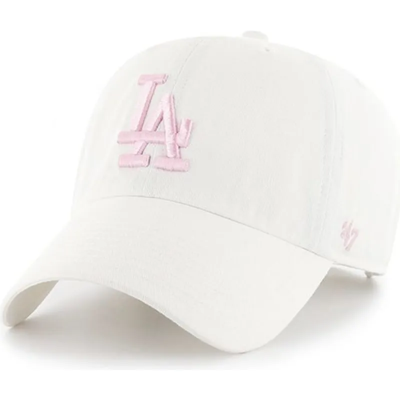 siltovky-zaoblena-biely-nastavitelny-pasik-rosa-los-angeles-dodgers-mlb-47-brand