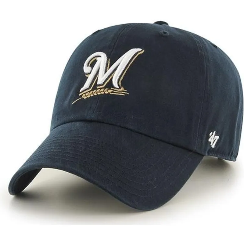 siltovka-zaoblena-tmavomodra-nastavitelny-milwaukee-brewers-mlb-47-brand