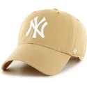 cap-zaoblena-brown-adjustable-strap-claro-new-york-yankees-mlb-47-brand