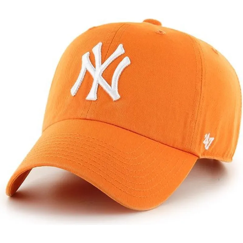 siltovka-zaoblena-oranzova-nastavitelny-vibrante-new-york-yankees-mlb-47-brand