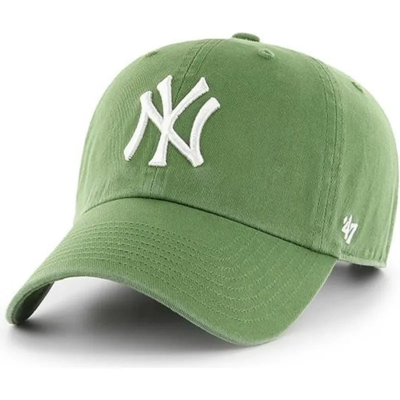 cap-zaoblena-green-adjustable-strap-helecho-new-york-yankees-mlb-47-brand