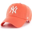 47-brand-curved-brim-new-york-yankees-mlb-clean-up-grapefruit-cap-orange