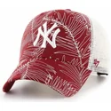 siltovka-zaoblena-cervena-snapback-new-york-yankees-mlb-47-brand