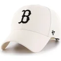 siltovka-zaoblena-krem-snapback-boston-red-sox-mlb-47-brand