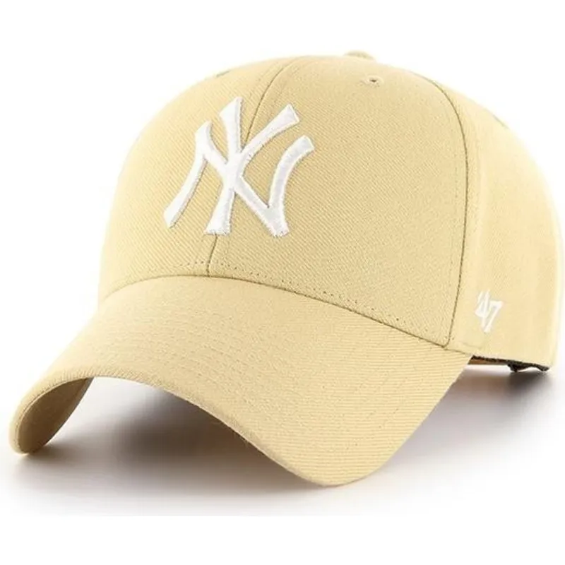 cap-zaoblena-yellow-snapback-oro-claro-new-york-yankees-mlb-47-brand