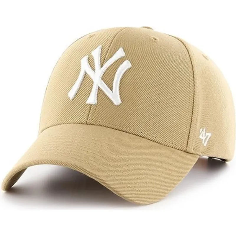 cap-zaoblena-yellow-snapback-oro-viejo-new-york-yankees-mlb-47-brand