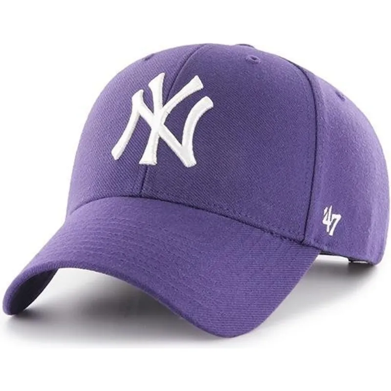 cap-zaoblena-violet-snapback-new-york-yankees-mlb-47-brand