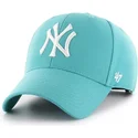 siltovka-zaoblena-zelena-snapback-turquesa-new-york-yankees-mlb-47-brand