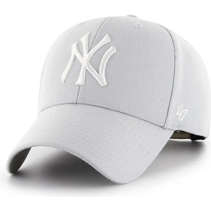 siltovka-zaoblena-siva-snapback-plata-new-york-yankees-mlb-47-brand