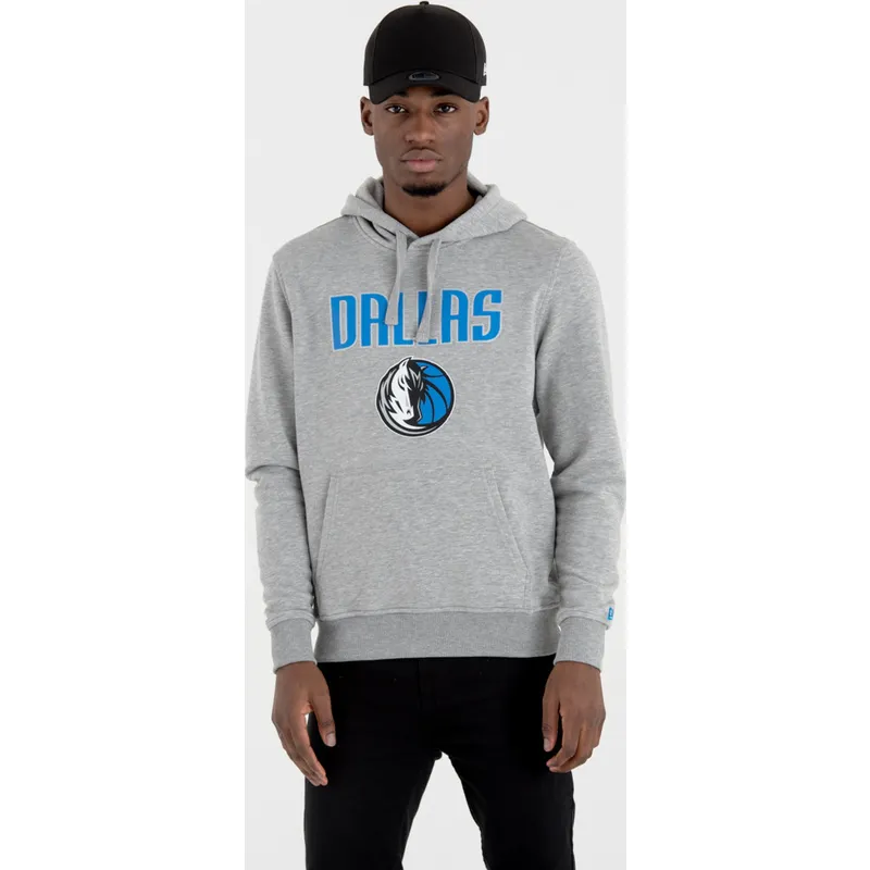 mikiny-s-kapucnou-siva-pullover-hoody-dallas-mavericks-nba-new-era