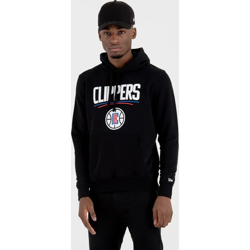 mikiny-s-kapucnou-cierna-pullover-hoody-los-angeles-clippers-nba-new-era