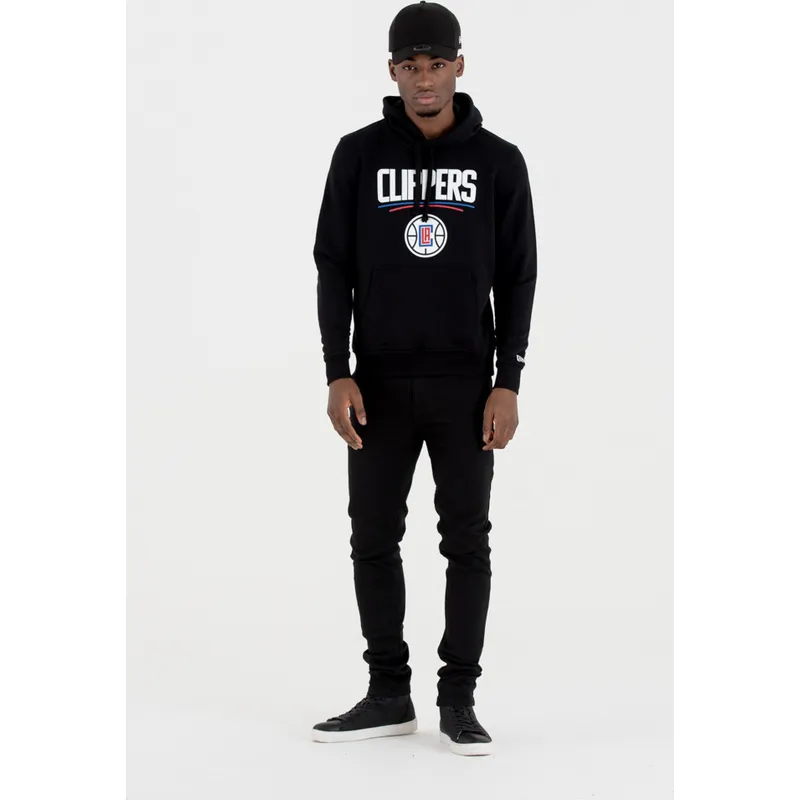 mikiny-s-kapucnou-cierna-pullover-hoody-los-angeles-clippers-nba-new-era