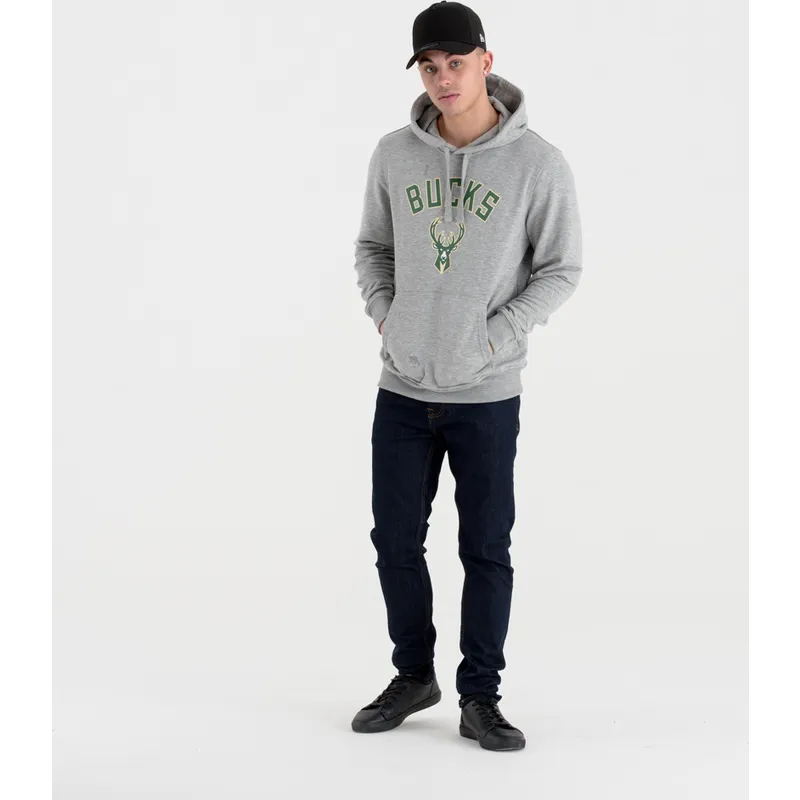 mikiny-s-kapucnou-siva-pullover-hoody-milwaukee-bucks-nba-new-era