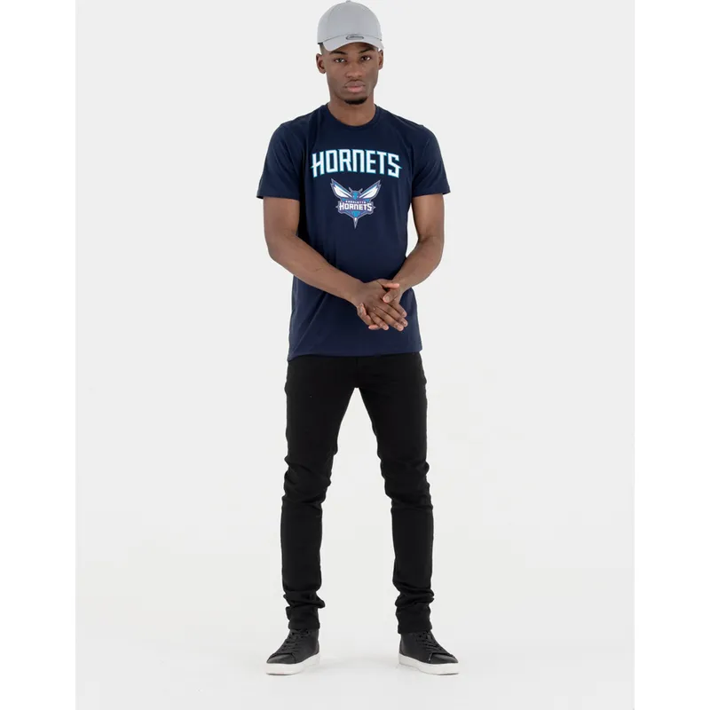 tricka-kratky-rukav-tmavomodra-charlotte-hornets-nba-new-era
