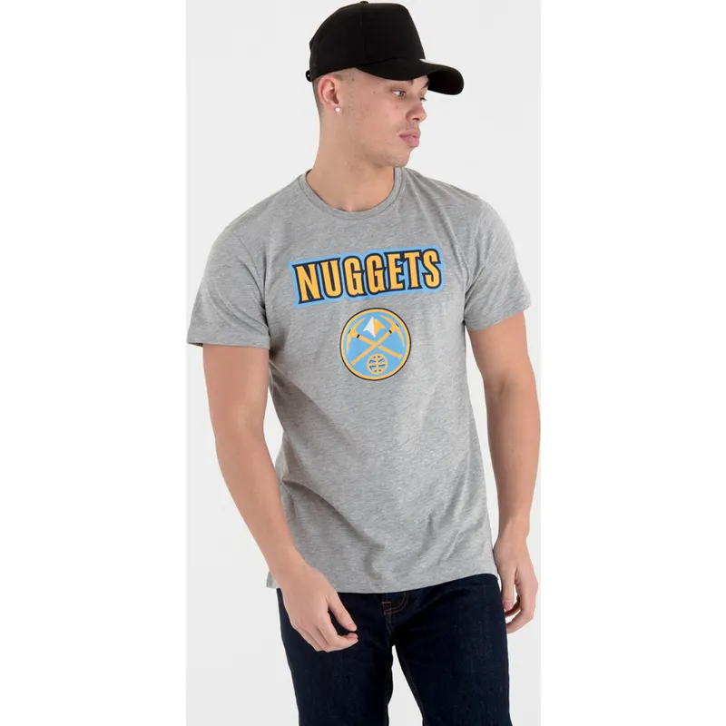 t-shirt-short-sleeve-gray-de-denver-nuggets-nba-new-era t-shirt-short-sleeve-gray-de-denver-nuggets-nba-new-era