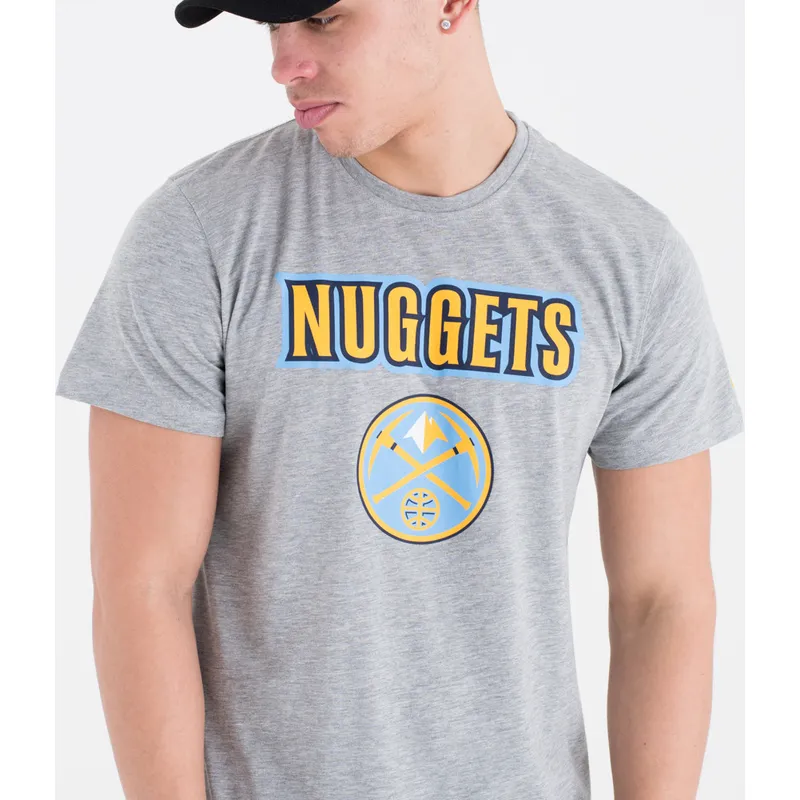 t-shirt-short-sleeve-gray-de-denver-nuggets-nba-new-era t-shirt-short-sleeve-gray-de-denver-nuggets-nba-new-era