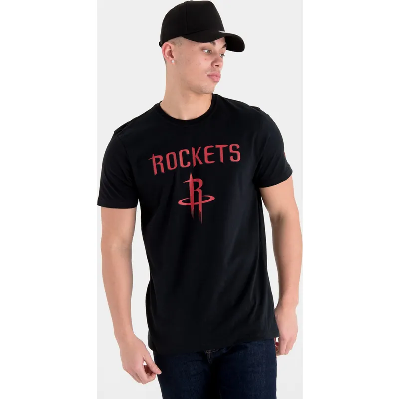tricka-kratky-rukav-cierna-houston-rockets-nba-new-era
