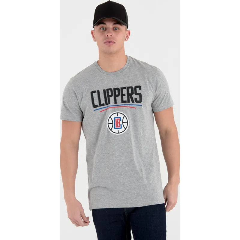 tricka-kratky-rukav-siva-los-angeles-clippers-nba-new-era