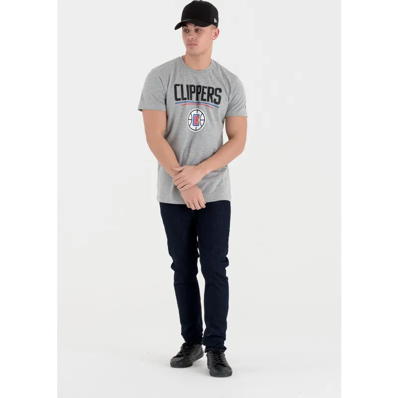 tricka-kratky-rukav-siva-los-angeles-clippers-nba-new-era