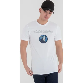 New Era Minnesota Timberwolves NBA White T-Shirt