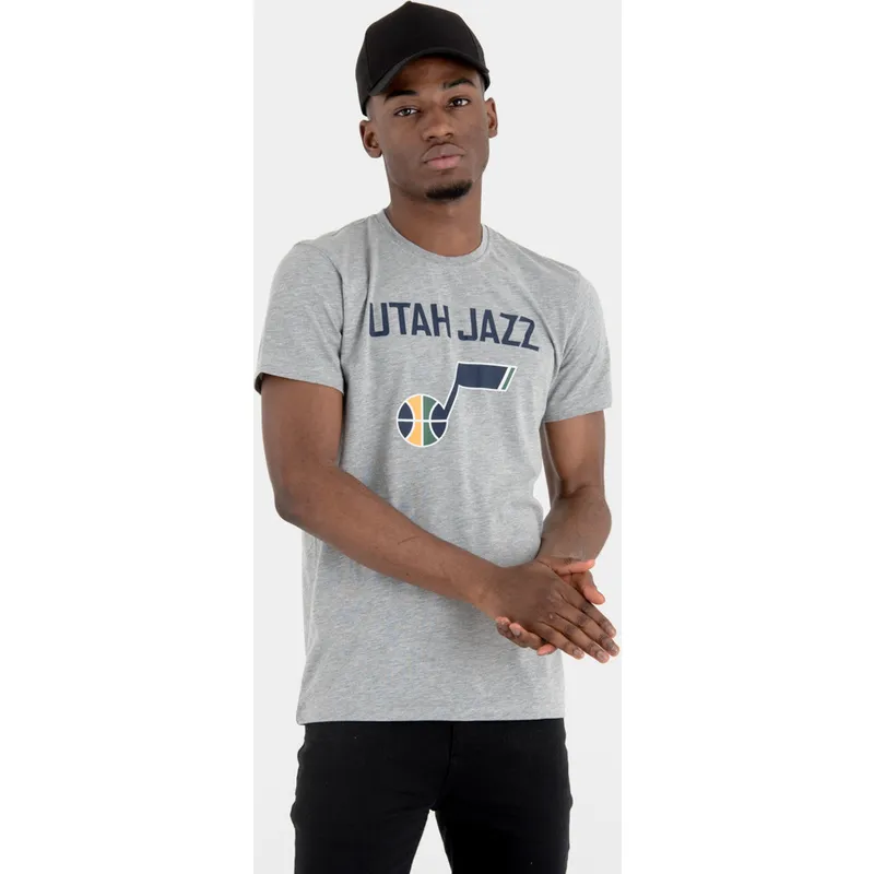 tricka-kratky-rukav-siva-utah-jazz-nba-new-era