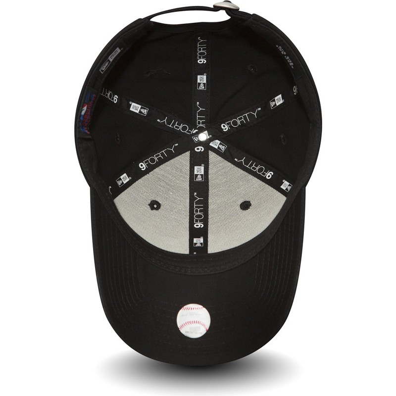 new-era-curved-brim-9forty-essential-new-york-yankees-mlb-black-adjustable-cap