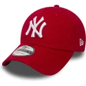 siltovka-zaoblena-cervena-nastavitelny-9forty-essential-new-york-yankees-mlb-new-era