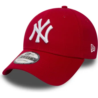 New Era New York Yankees MLB 9FORTY Essential verstellbare rote Curved Cap
