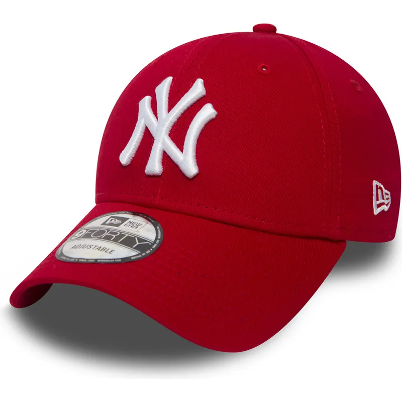 cap-zaoblena-red-adjustable-strap-9forty-essential-new-york-yankees-mlb-new-era cap-zaoblena-red-adjustable-strap-9forty-essential-new-york-yankees-mlb-new-era