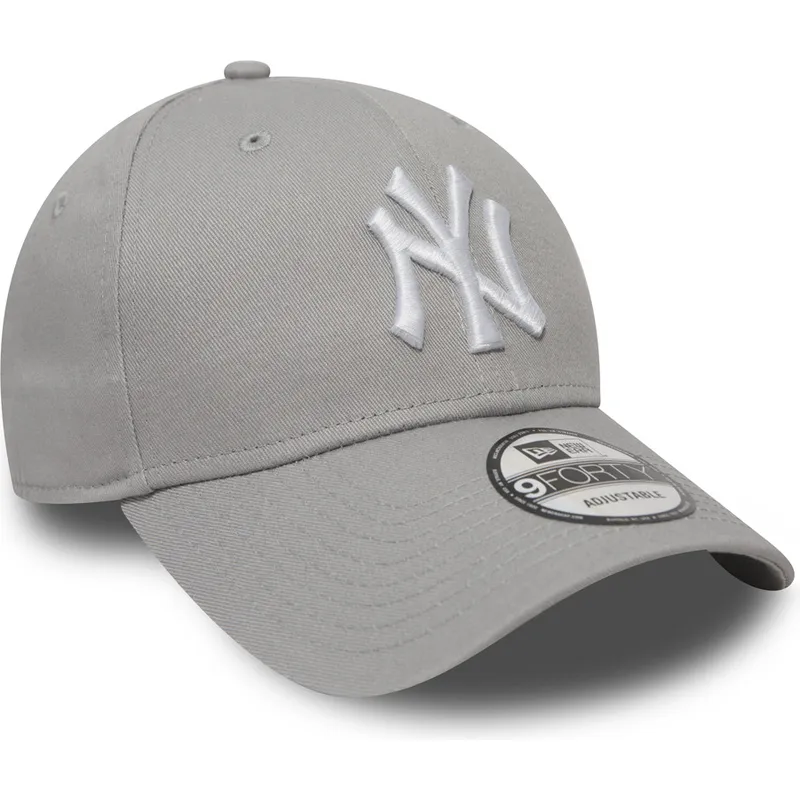 cap-zaoblena-gray-adjustable-strap-9forty-essential-new-york-yankees-mlb-new-era cap-zaoblena-gray-adjustable-strap-9forty-essential-new-york-yankees-mlb-new-era