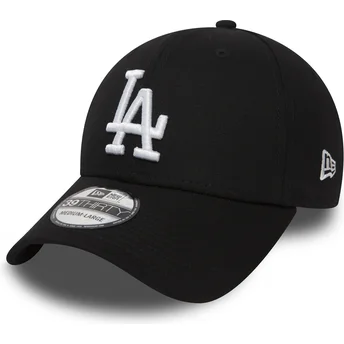 Cap zaoblená black ajustada 39THIRTY Essential Los Angeles Dodgers MLB New Era