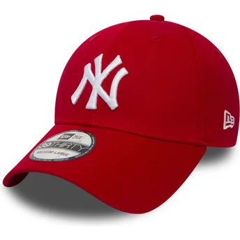 Rote gebogene verstellbare 39THIRTY Classic Kappe der New York Yankees MLB von New Era