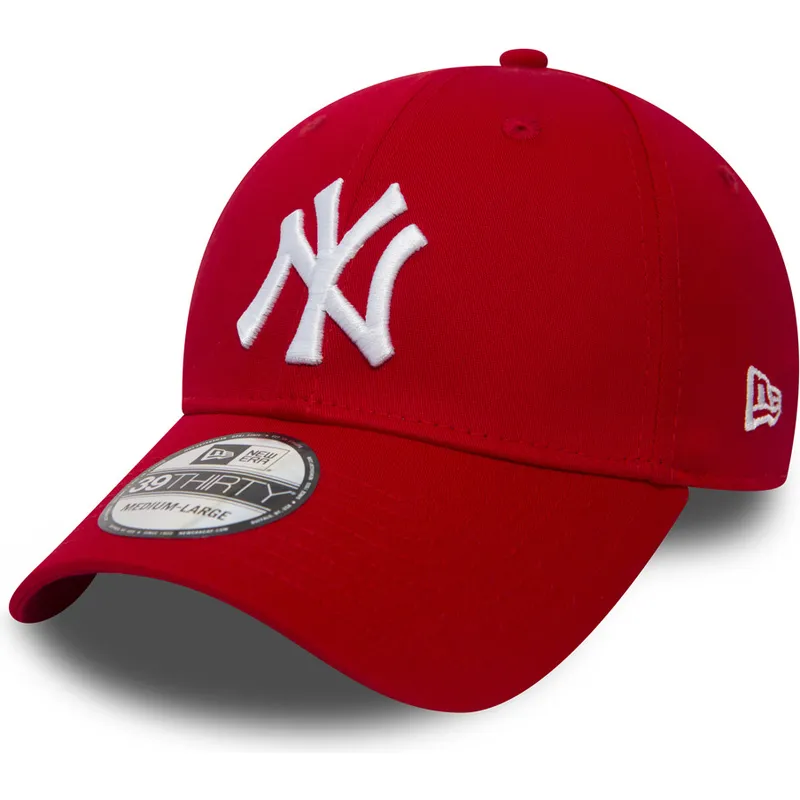 rote-gebogene-verstellbare-39thirty-classic-kappe-der-new-york-yankees-mlb-von-new-era