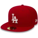 los-angeles-dodgers-mlb-59fifty-essential-rote-flatcap-von-new-era