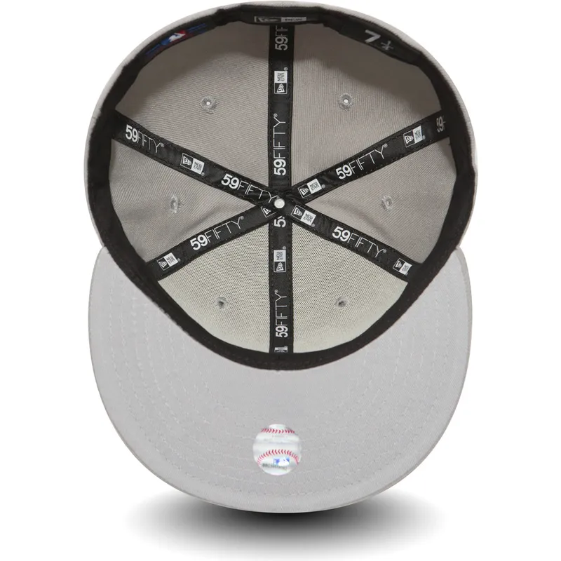 graue-anliegende-59fifty-essential-flat-cap-der-los-angeles-dodgers-mlb-von-new-era