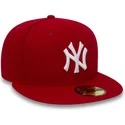 cap-rovna-red-ajustada-59fifty-essential-new-york-yankees-mlb-new-era