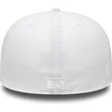 new-era-mlb-new-york-yankees-59fifty-white-on-white-weisse-flache-angepasste-kappe
