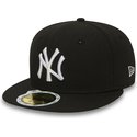 new-era-kinder-flat-brim-59fifty-essential-new-york-yankees-mlb-fitted-cap-schwarz