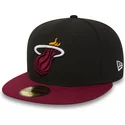 schwarze-flache-angepasste-59fifty-essential-cap-der-miami-heat-nba-von-new-era