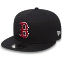 siltovka-rovna-tmavomodra-snapback-ajustable-9fifty-essential-boston-red-sox-mlb-new-era