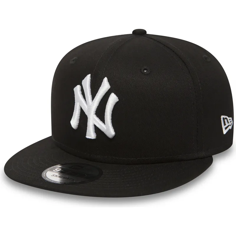 cap-rovna-black-snapback-ajustable-9fifty-white-on-black-new-york-yankees-mlb-new-era cap-rovna-black-snapback-ajustable-9fifty-white-on-black-new-york-yankees-mlb-new-era
