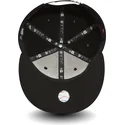 new-era-new-york-yankees-mlb-9fifty-white-on-black-verstellbare-schwarze-flache-kappe