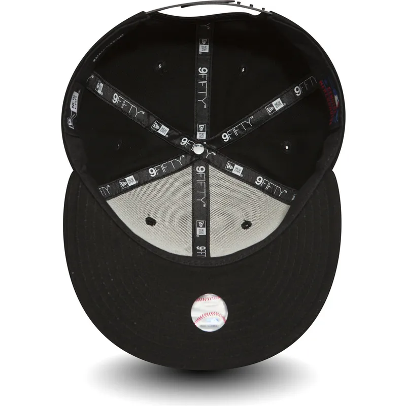 cap-rovna-black-snapback-ajustable-9fifty-white-on-black-new-york-yankees-mlb-new-era cap-rovna-black-snapback-ajustable-9fifty-white-on-black-new-york-yankees-mlb-new-era