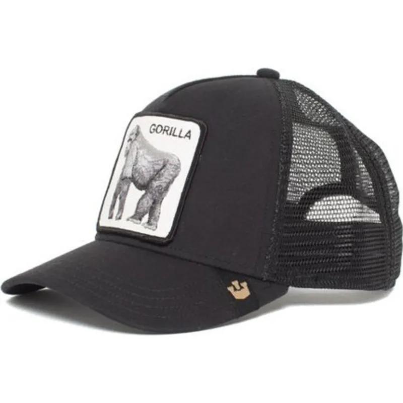 gorra-trucker-negra-gorila-king-of-the-jungle-de-goorin-bros