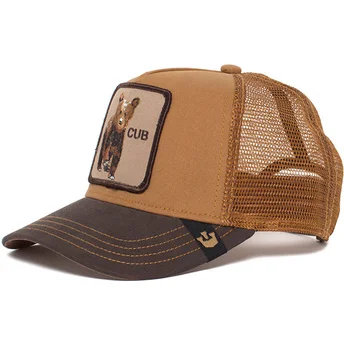 siltovka-zaoblena-hneda-snapback-pre-deti-osezno-baby-cub-the-farm-goorin-bros