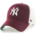 siltovka-zaoblena-cervena-snapback-new-york-yankees-mlb-47-brand