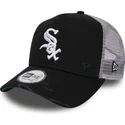 siltovka-zaoblena-cierna-snapback-distressed-a-frame-chicago-white-sox-mlb-new-era