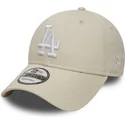 siltovka-zaoblena-biely-nastavitelny-roto-9forty-essential-los-angeles-dodgers-mlb-new-era