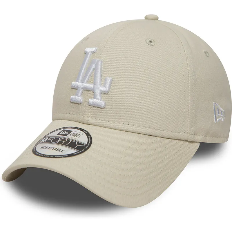 siltovka-zaoblena-biely-nastavitelny-roto-9forty-essential-los-angeles-dodgers-mlb-new-era